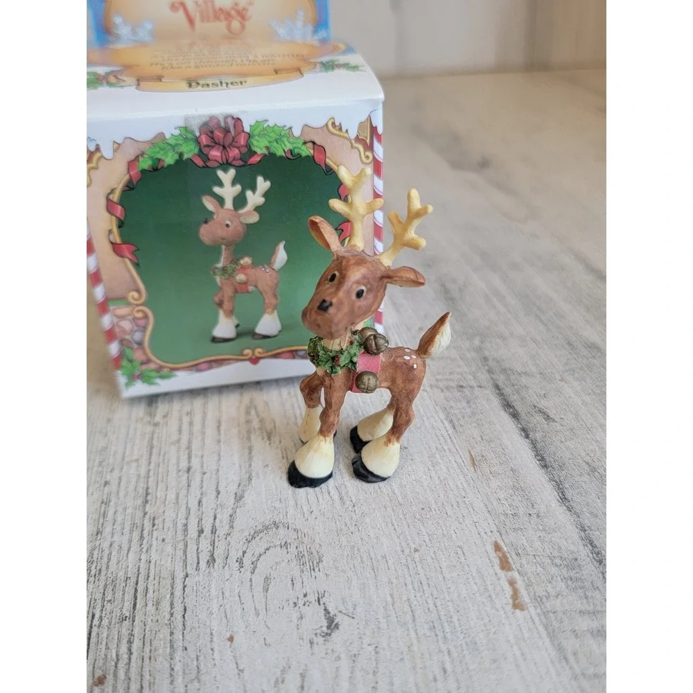 Enesco Dasher reindeer North Pole Village vintage accessory Xmas figure